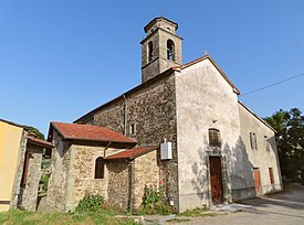 Chiesa di San Michele Arcangelo (Petrignacola, Corniglio) - facciata e lato nord 2022-06-27.jpg