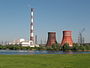 Chimney and two hiperboloide cooling towers on Kharkov.JPG