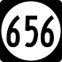 Маркер State Route 656 