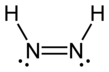 Structural formula of diazene ((Z)-diazene) Cis-diazene-2D.png