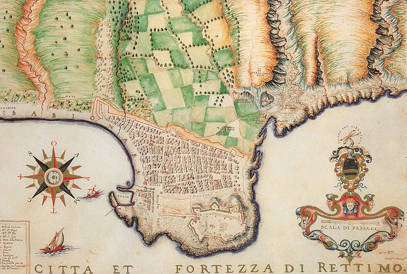 File:Città, et Fortezza di Retimo - Francesco Basilicata - 1618 (cropped).jpg