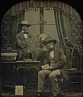 Thumbnail for File:Claudet. Автопортрет Антуана Клода и сына Анри 1851-1853 5547 e1R.jpg