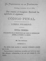 Miniatura para Código Penal de Chile