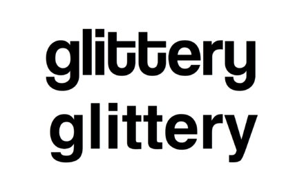 Top: Coolvetica, based on Helvetica modifications such as Helvetica Flair. Note curved designs of 't' and 'y' as well as the narrow letter spacing commonly seen in pre-digital Helvetica.