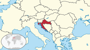 Horvaatia asendikaart