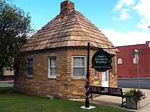 Native Stone Museum, one of many buildings in Crossville built of Crab Orchard Stone Crossville Tennessee Highway Patrol Building.jpg