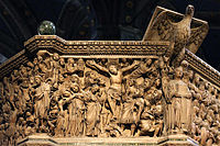 Αμβωνας του Duomo της Σιένας : Σταύρωση