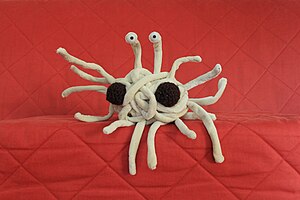 Fliegendes Spaghettimonster: Name, Idee und Verbreitung, Glaube und Gebote, Geschichte