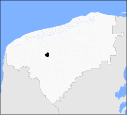 Location o Cuzamá in Yucatán