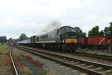 D123 with the windcutter set. D123 Great Central Railway.jpg