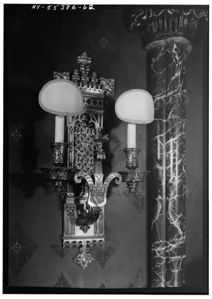 File:DETAIL DINING ROOM LIGHTING FIXTURE - Lyndhurst, Main House, 635 South Broadway, Tarrytown, Westchester County, NY HABS NY,60-TARY,1A-62.tif