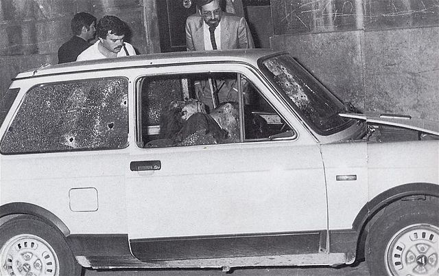 The bodies of Carlo Alberto dalla Chiesa and his wife Emanuela Setti Carraro (September 3rd, 1982)