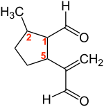 Dolichodial Structural Formula V.2.svg