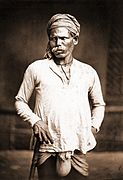 A Dom man, East Bengal (Bangladesh), 1860