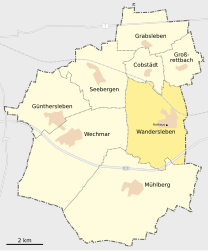 Wandersleben - Carte