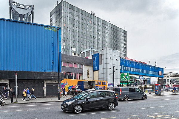 The Elephant and Castle shopping centre, Hannibal House and The Coronet in September 2020