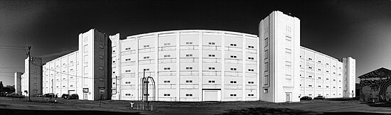 Panoramic view of the E-J Victory Factory building from 2009