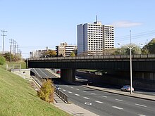 Eglinton Avenue is a major east–west roadway that passes through Scarborough.