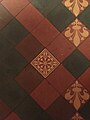 Encaustic tiles at Mansfield Traquair Centre 5.