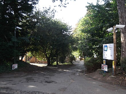 Entrance to Cotuit Hall on Pullens Lane. Entrance to Cotuit Hall on Pullens Lane, Oxford.JPG