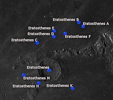 Eratosthenes and its satellite craters EratosthenesCraterSAT.jpg