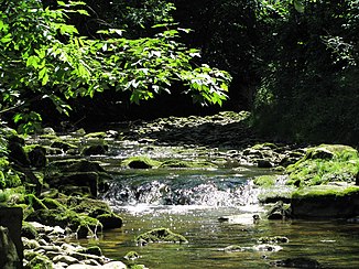 De Eyach bij het dorp Eyach