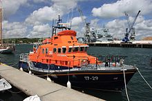 17-29 Richard Cox Scott Falmouth Lifeboat 17-29 Richard Cox Scott at Port Pendennis (bow).jpg