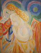 Robert Delaunay (1915), Female Nude Reading