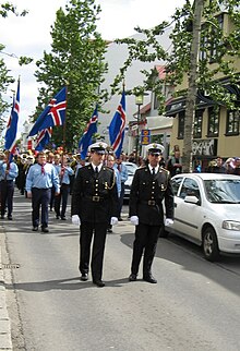 The National Day procession in Reykjavik June 17, 2007. Festival procession in Reykjavik.jpg