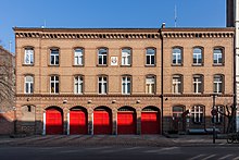 The Fire Station Prenzlauer Berg is the oldest operating professional fire station in Germany. Feuerwache Oderberger Strasse, Berlin, 150215, ako.jpg