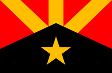 Flag of Petria as seen in Road 96 Flag of Petria.webp