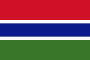 Drapeau de la Gambie (tricolor fimbrié)