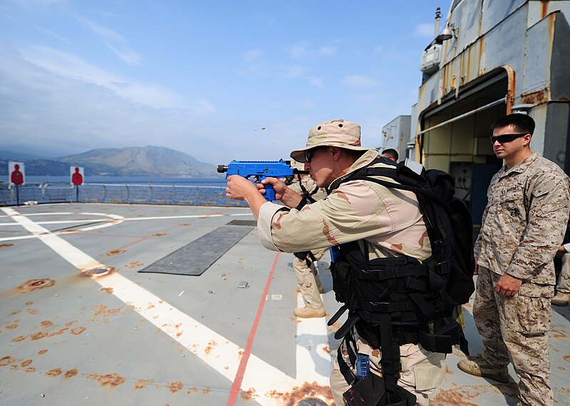 File:Flickr - Official U.S. Navy Imagery - A boarding team member practices small-arms tactics..jpg