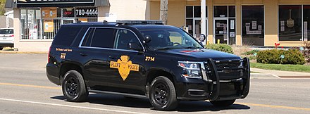 A Flint police vehicle