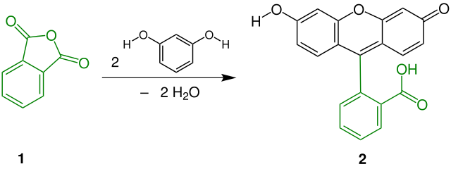 Synteza fluoresceiny
