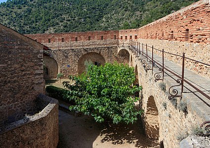 Courtyard of niveau 3 Fort Libéria France