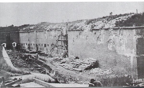 View of Fort Morgan in 1864.