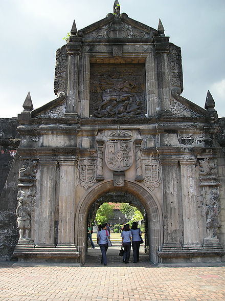 The main gate at Fort Santiago in Manila.