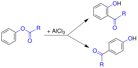Réarrangement de Fries catalysé par AlCl3.