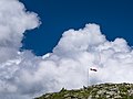 * Nomination Windsock and bench below the summit of Predigberg, near Galtür. Paznaun, Tyrol, Austria --Basotxerri 15:48, 8 August 2017 (UTC) * Promotion The sky is very dark blue, but the bench is funny.--Famberhorst 17:38, 8 August 2017 (UTC)