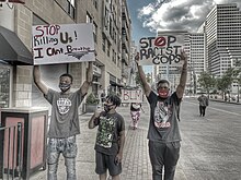 Protesters in Cincinnati on May 30 George Floyd protesters.jpg