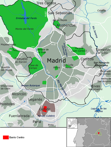 Getafe Centro mapa