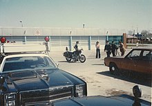 The Ontario Provincial Police's garage depot in Downsview, 1979