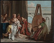 Giovanni Battista Tiepolo (italian - Alexandru cel Mare și Campaspe în studioul lui Apelles - Google Art Project.jpg