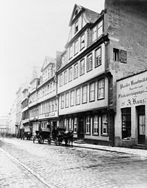 Le Goethe-Haus au milieu du XIXe siècle.