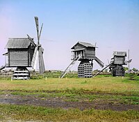 Vindmøller ved Jalutorovsk i det vestsibirske lavland 1912