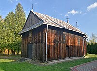 Drewniana cerkiew w Grabowcu (w latach 1957–2002) kościół filialny