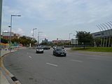 La Granvia de l'Hospitalet. Fotografia des del costat muntanya.