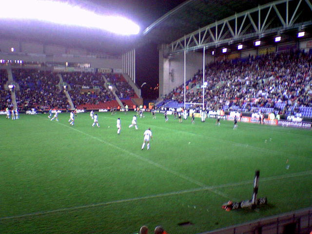 The final home Test for Great Britain against New Zealand, played at Wigan RLFC's DW stadium in 2007