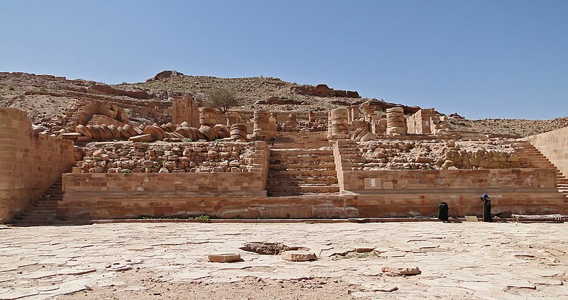 File:Great Temple of Petra - Upper Temenos.jpg